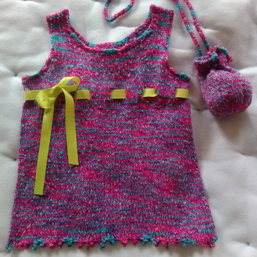 Little Girls Summer Dress Knitting Kit