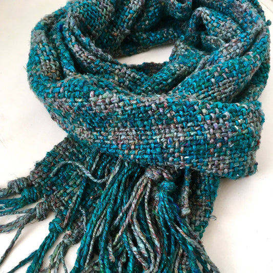 Ocean Storm Tweed Scarf Weaving Kit - view 2