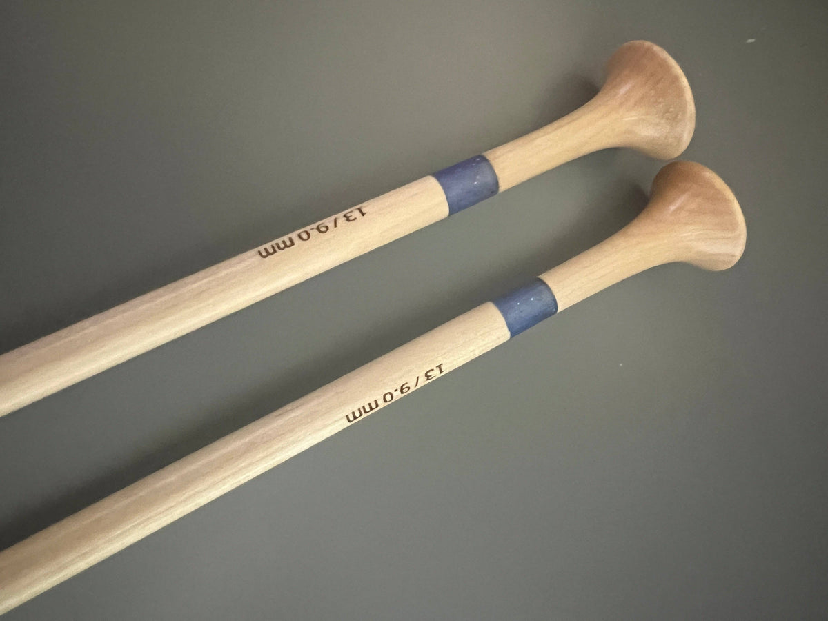 Purple Glitter Resin & Maple Knitting Needles - view 8