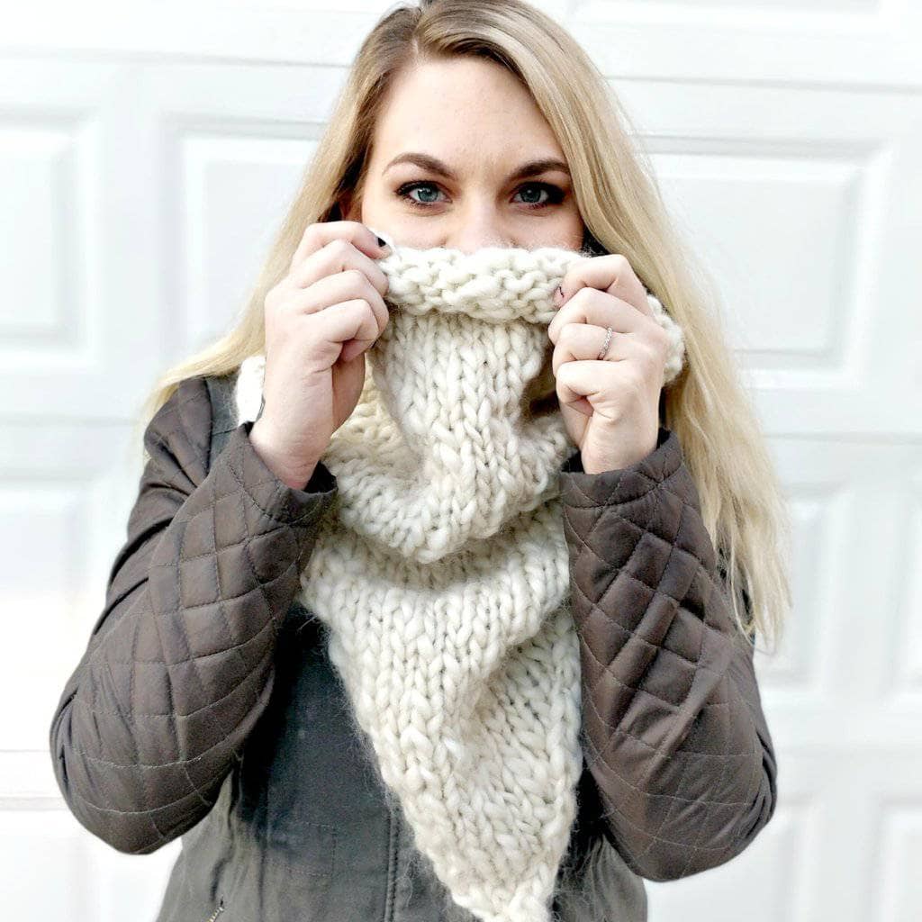 The Simple Style Cowl Knit Pattern - view 2