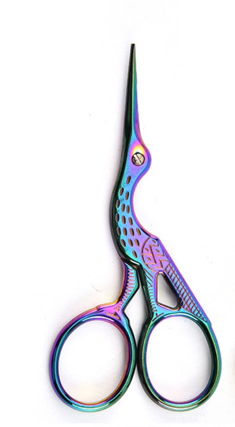 Crane Butterfly Craft Scissors 3.75" — Rainbow Finish - view 2