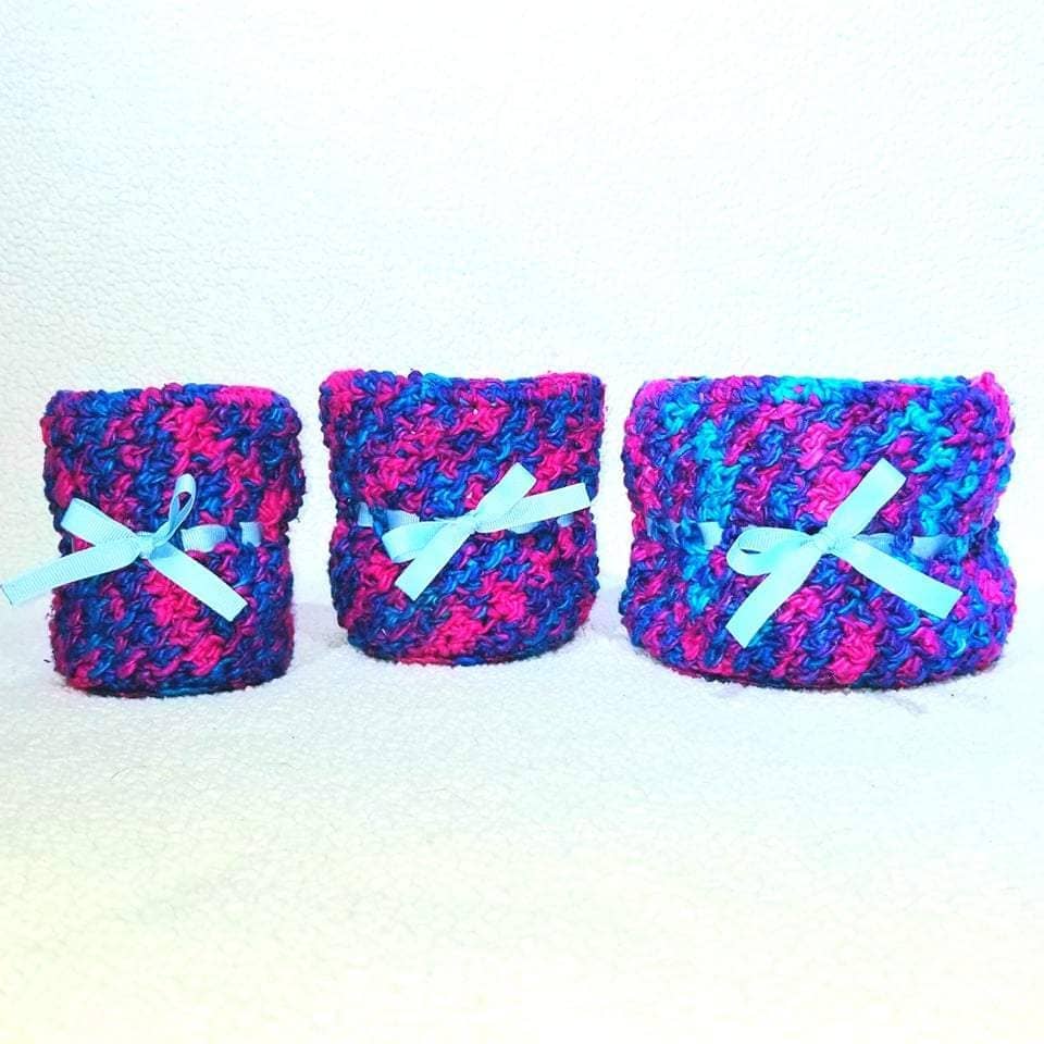 Abigail Basket Trio Crochet Pattern - view 3