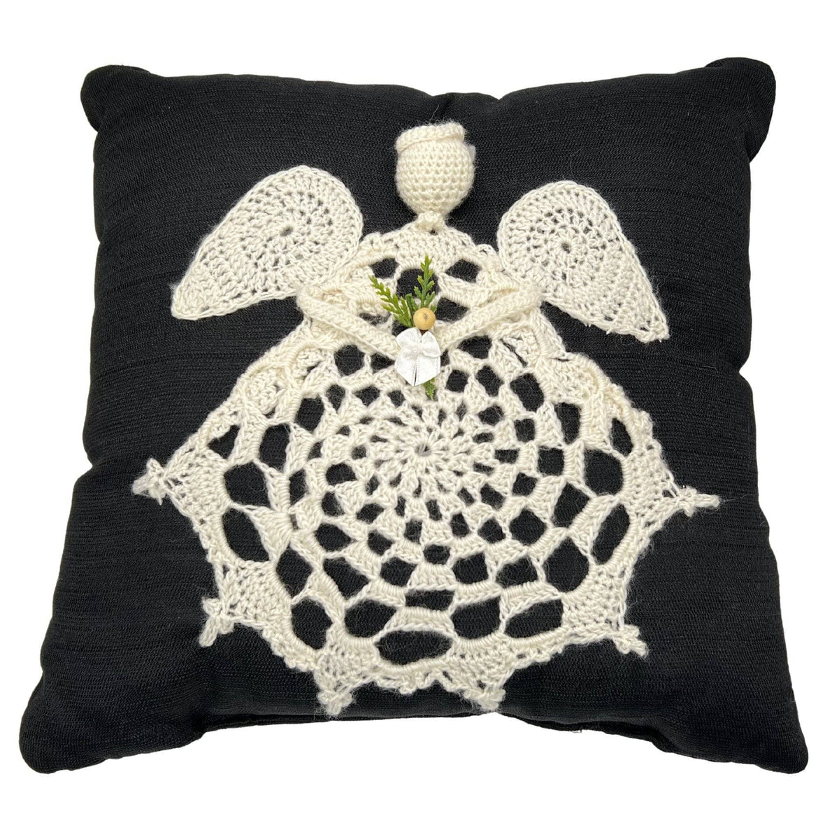Angel Applique Pillow Crochet Pattern