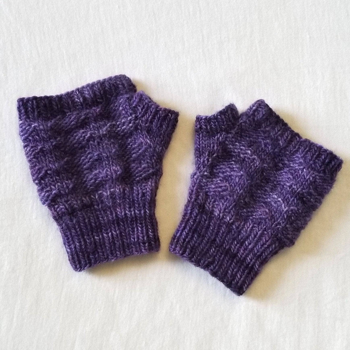 Arctic Fingerless Mitts Knitting Pattern - view 2