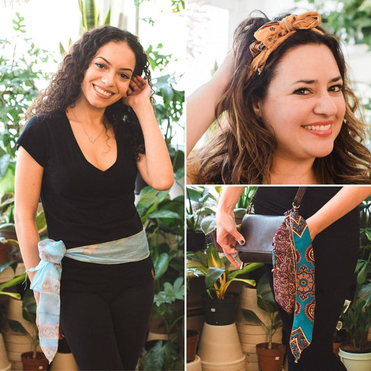 Boho Vintage Sari Sash Accessory - view 2