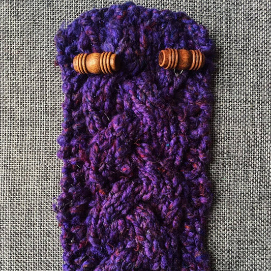 Braided Cable Mug Coozie Knit Pattern - view 2