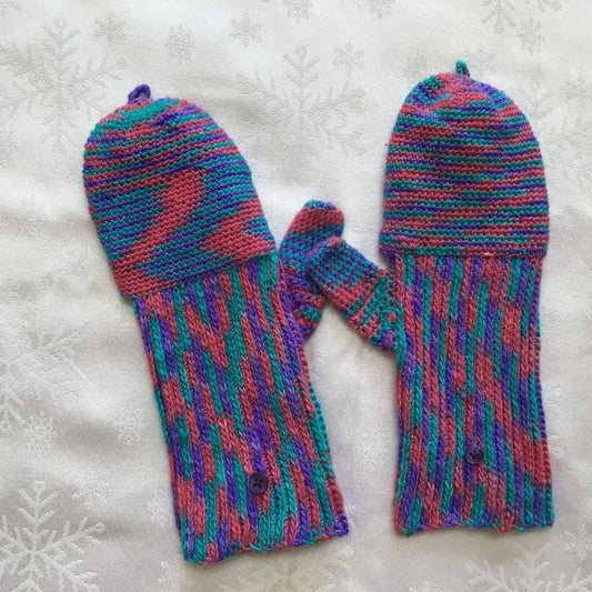 Convertible Mittens Crochet Pattern - view 2