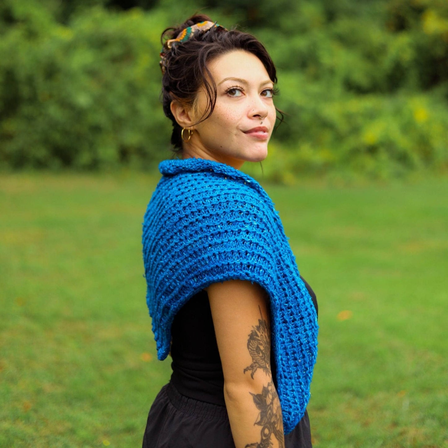 French Hen Shawl Knitting Pattern - view 3