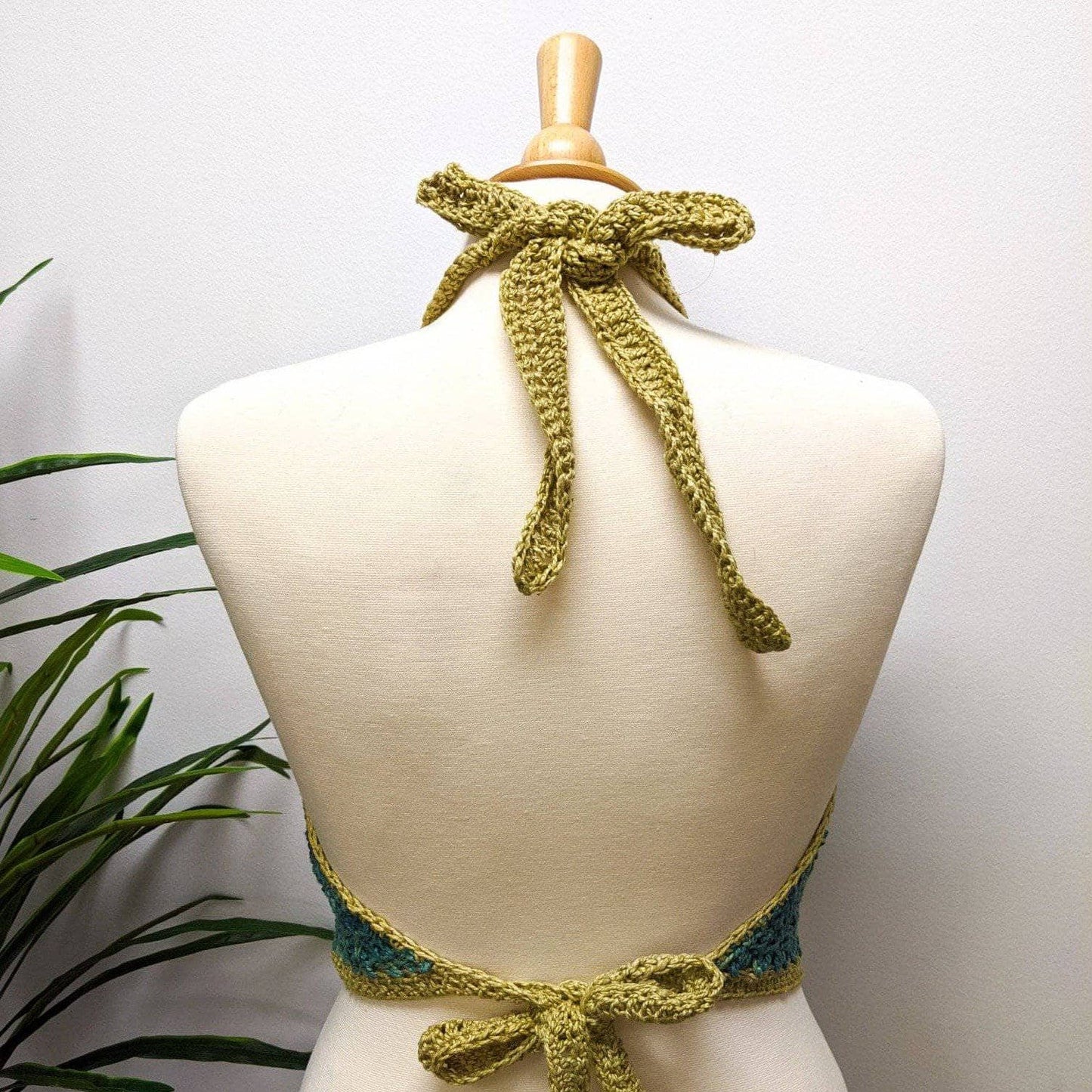 Halter Top Bralette Crochet Pattern - view 3