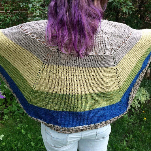 Herbal Sunrise Shawl Knit Pattern - view 2