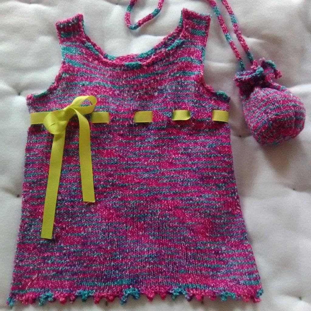 Little Girls Summer Dress Knitting Pattern