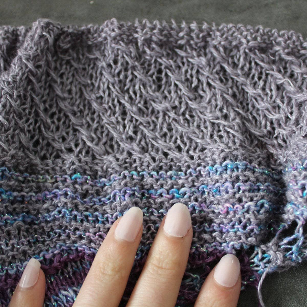 Moonbeam Crescent Shawl Knitting Kit - view 3