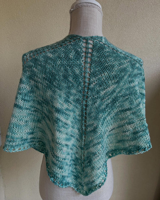 Basic Square Shawl Digital Knitting Pattern - view 2