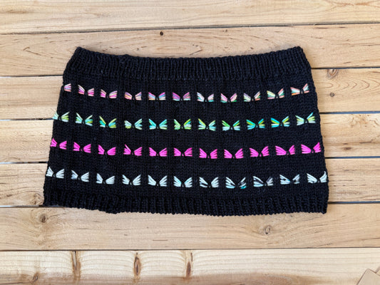 Flutterby Hand-Knit Cowl - view 2