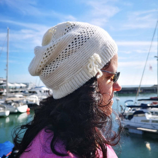 Out of the Snow Beanie Crochet Pattern - view 2