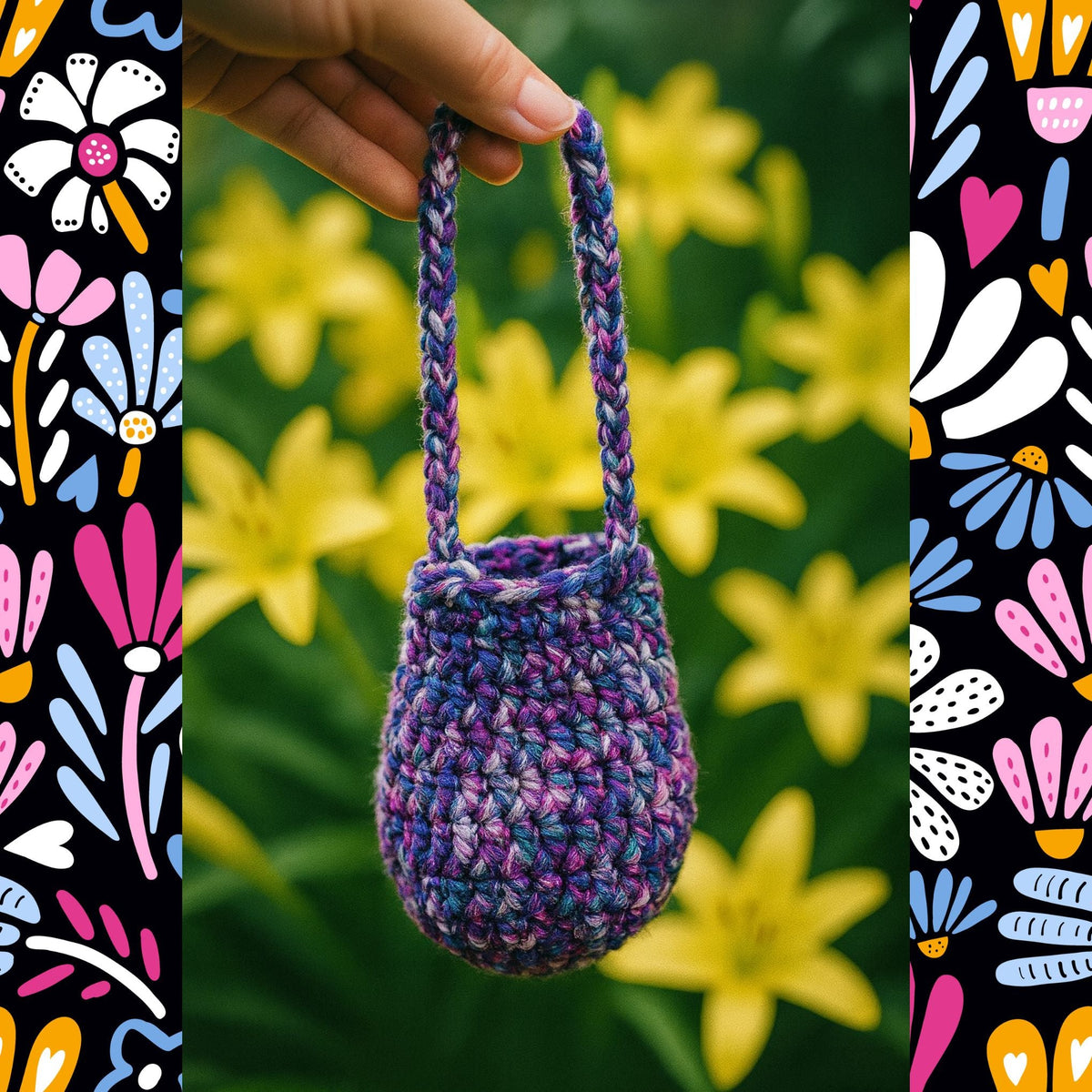 Alpine Mini Bucket Bag Crochet Pattern