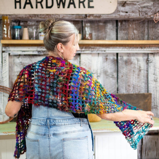QuadraMesh Easy Crochet Shawl Kit - view 2