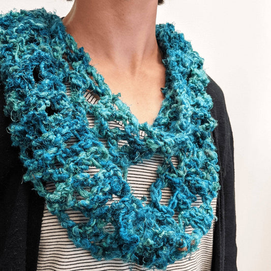 Rainy Day Infinity Scarf Knit Pattern - view 2