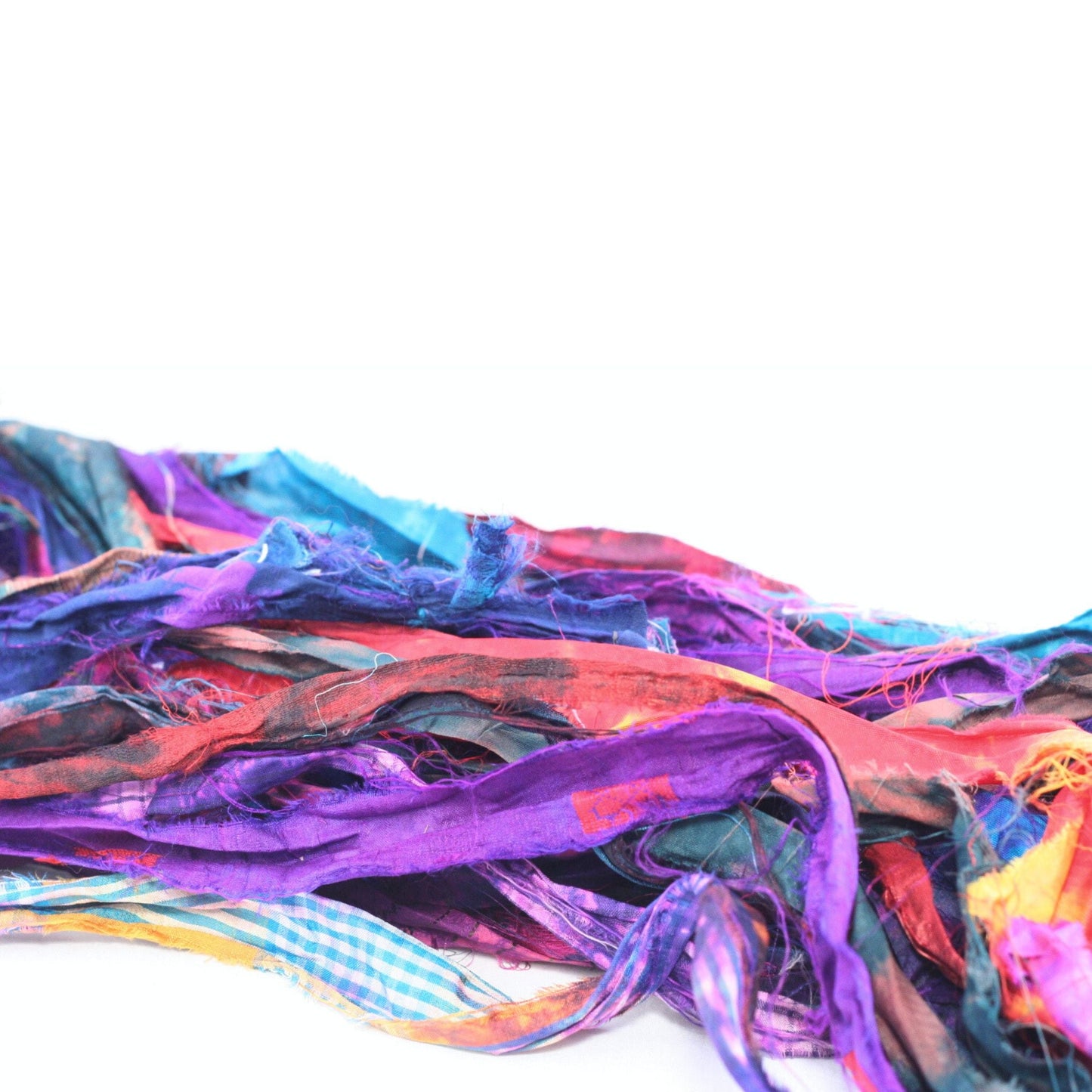 Tie Dyed Gems: Small Batch Sari Silk Ribbon Yarn - view 3
