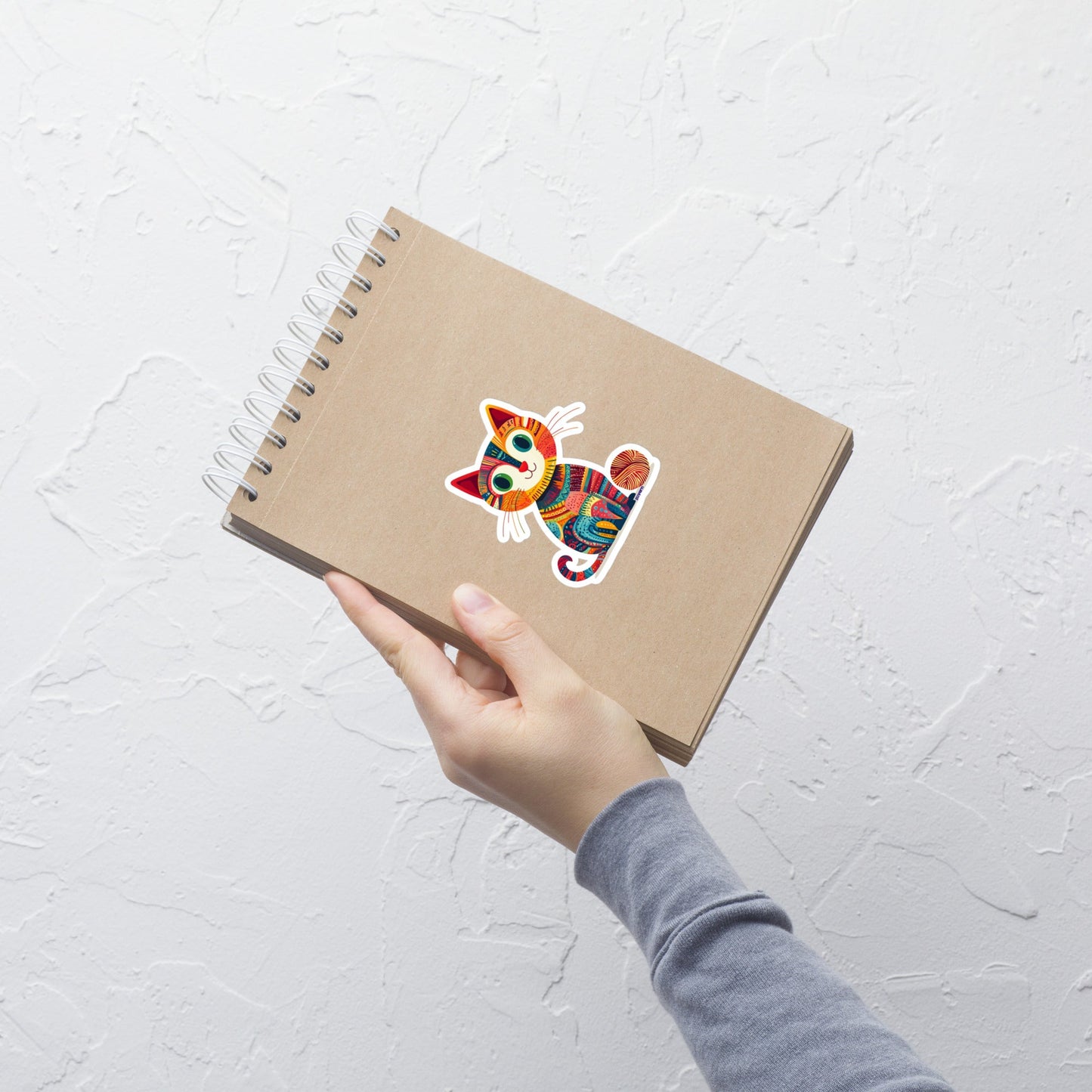 "Yarn Whiskers" Vinyl Sticker - view 3