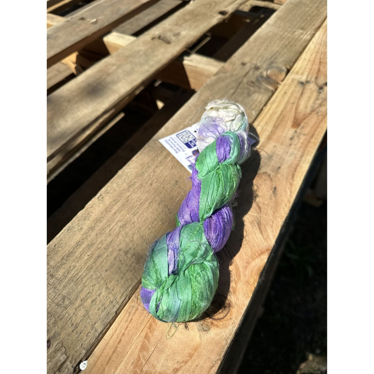 Artisan Recycled Sari Ribbon Yarn – Sari Treasures in Every Strand - view 69