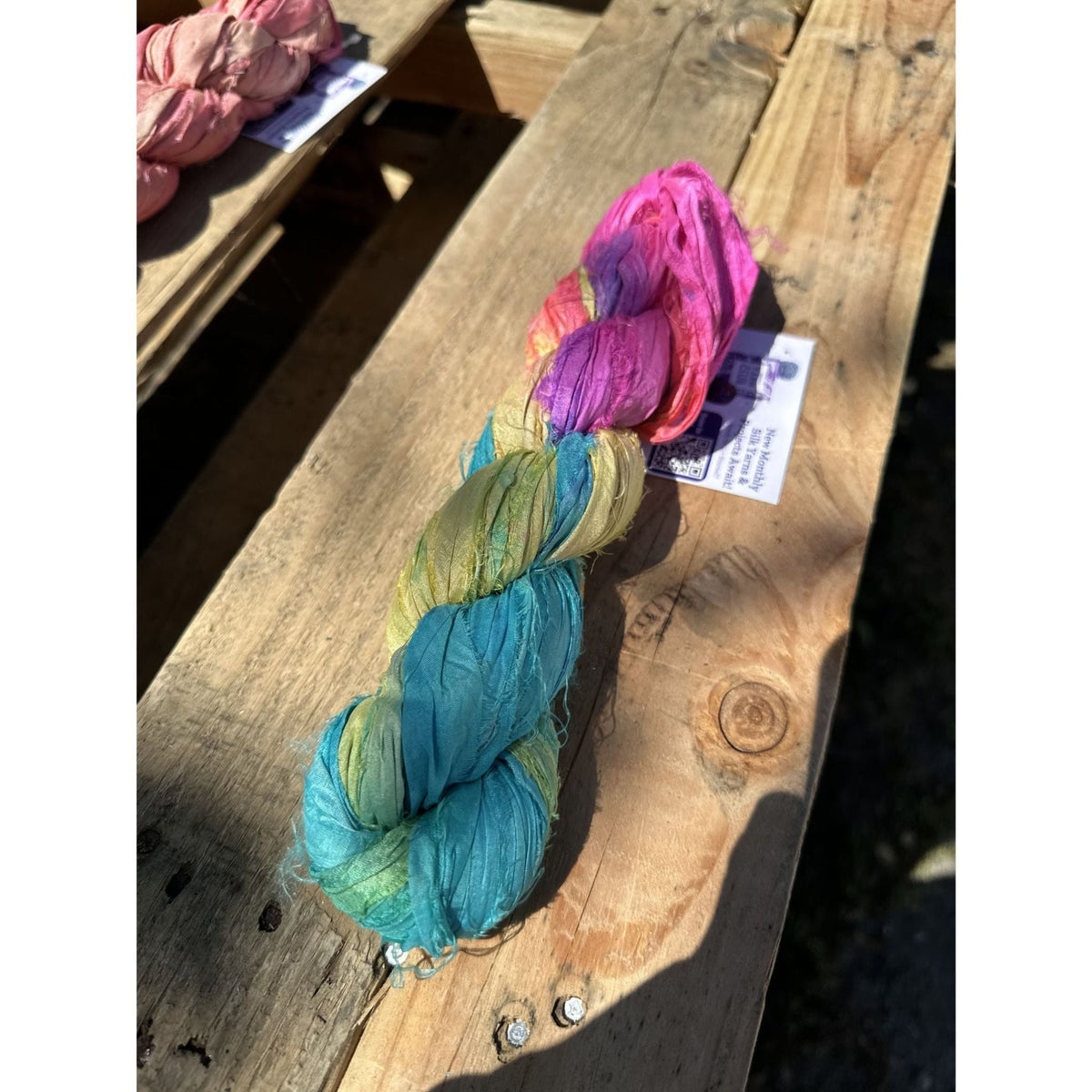 Artisan Recycled Sari Ribbon Yarn – Sari Treasures in Every Strand - view 66