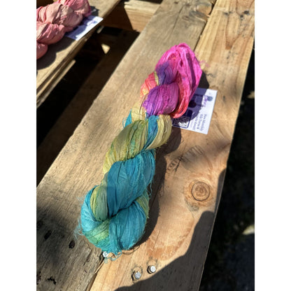 Artisan Recycled Sari Ribbon Yarn – Sari Treasures in Every Strand - view 66