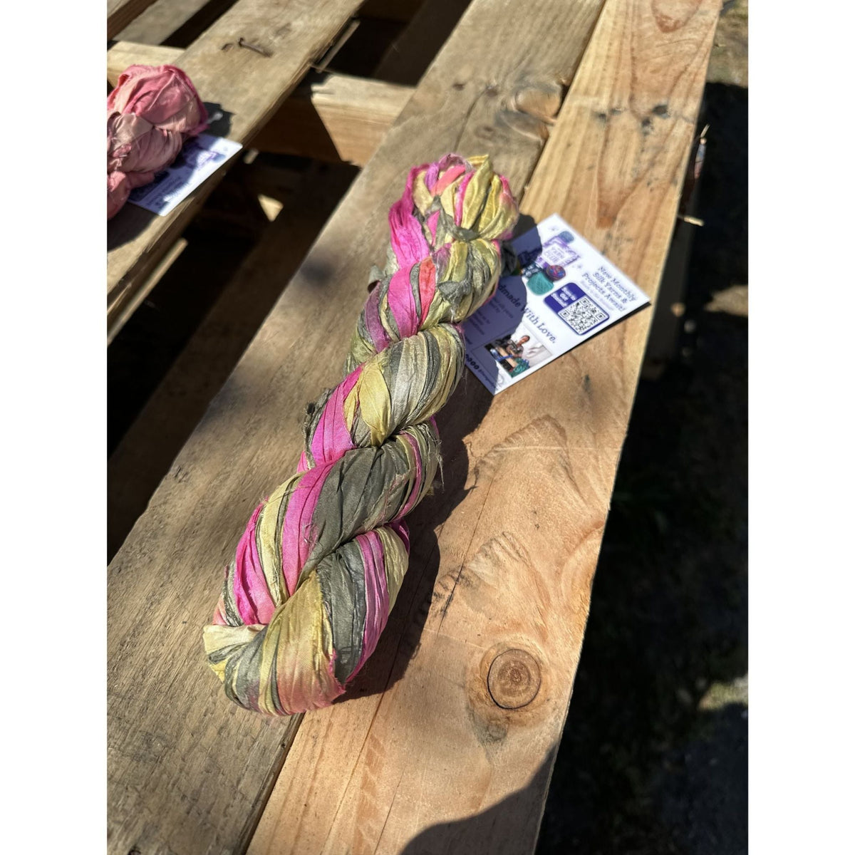 Artisan Recycled Sari Ribbon Yarn – Sari Treasures in Every Strand - view 63