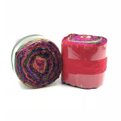 2.5" Wide Sari Silk Ribbon Rolls - view 2