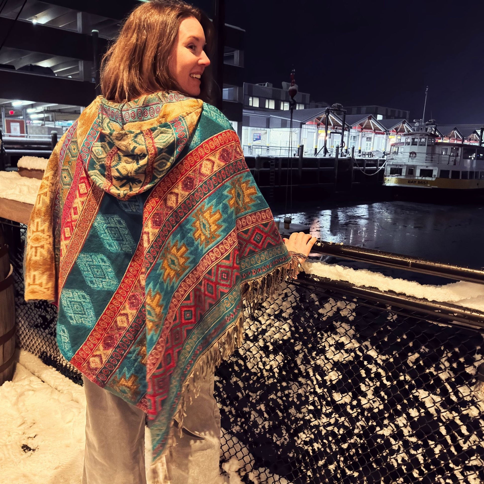 Nanda Hooded Poncho - view 2