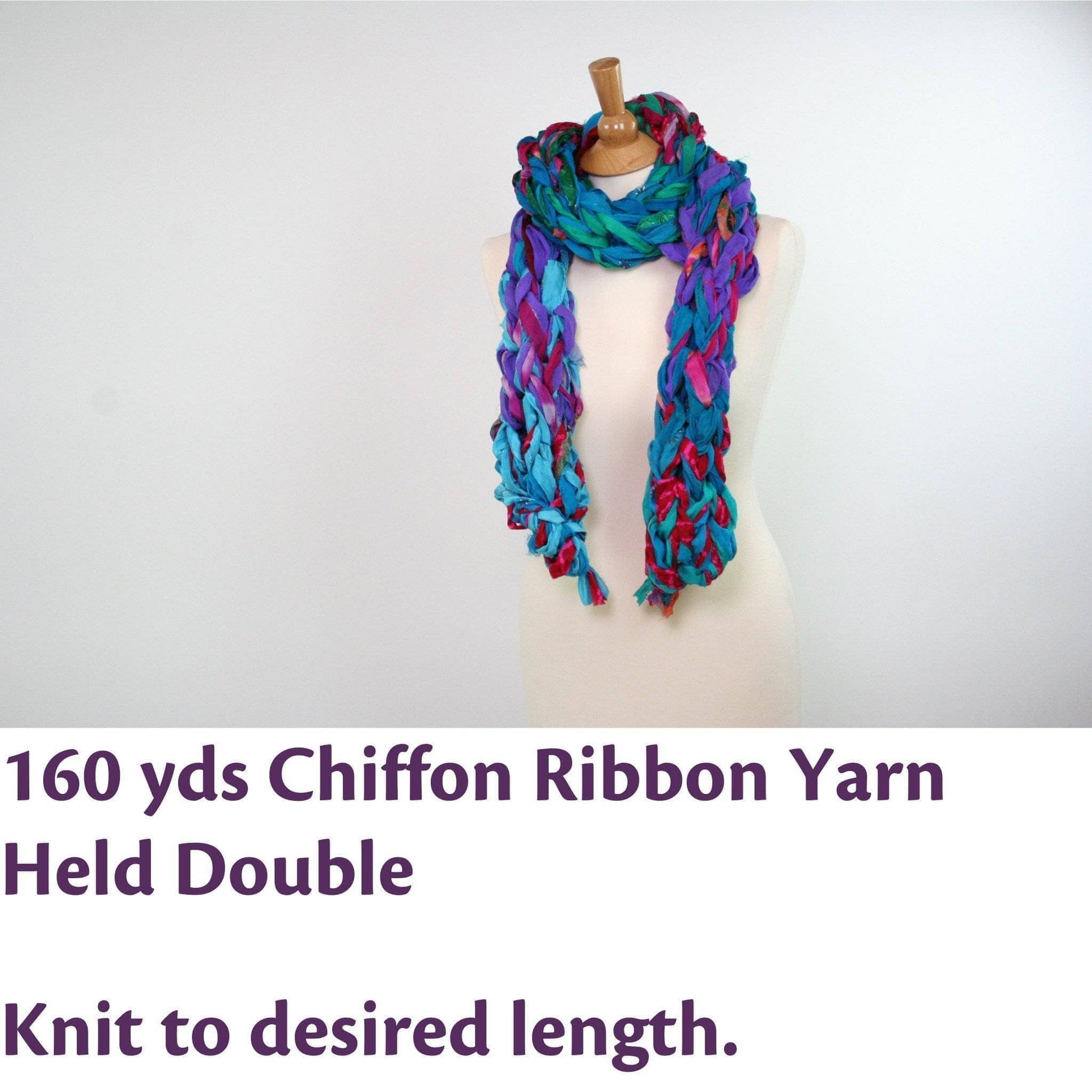 30 Minute Arm Knit Scarf Pattern - view 5