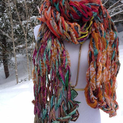 30 Minute Arm Knit Scarf Pattern - view 2