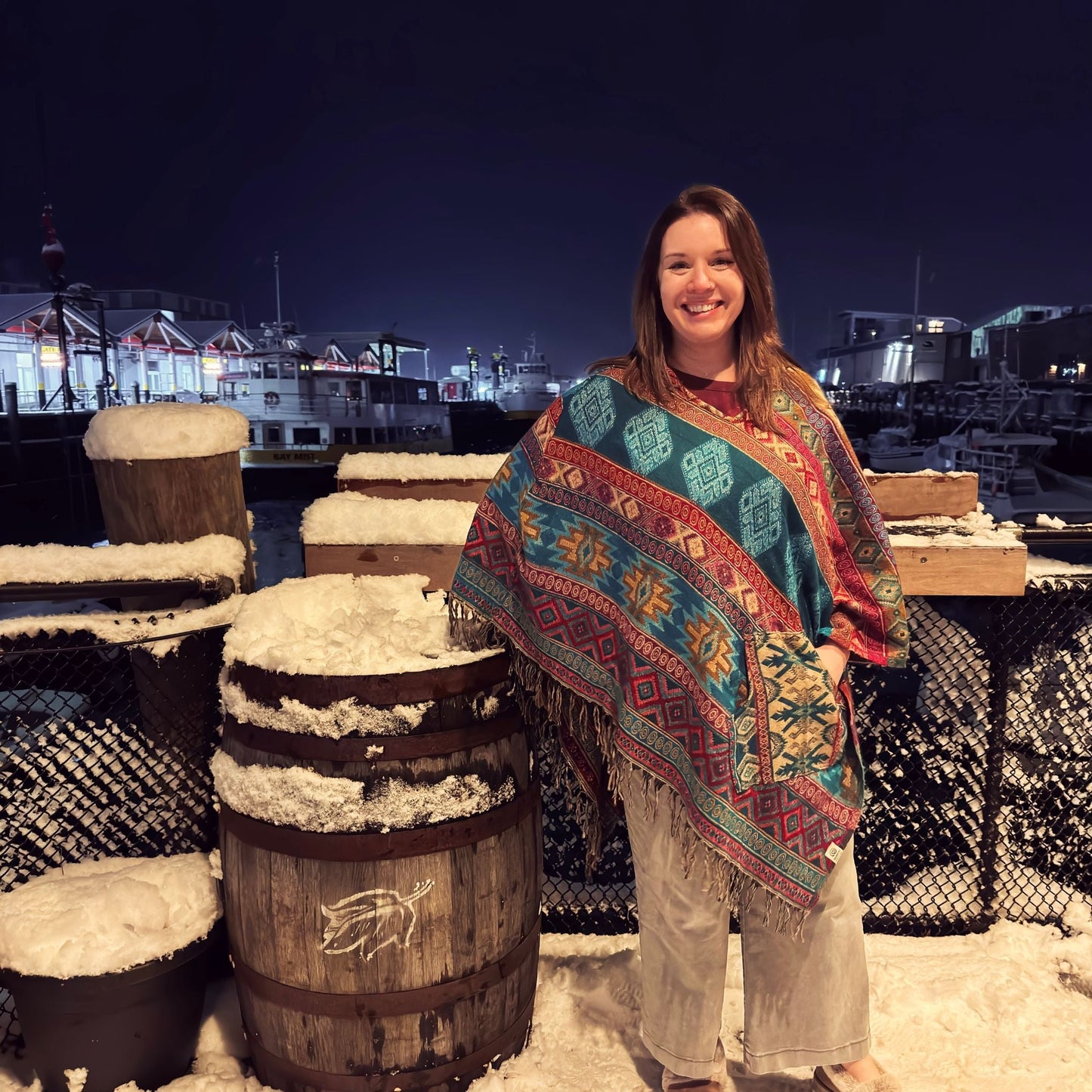 Nanda Hooded Poncho - view 4