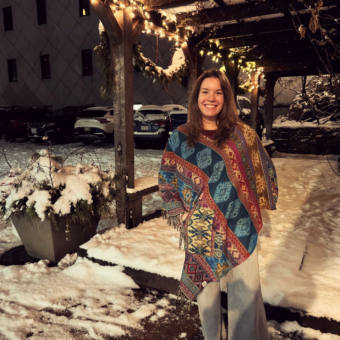 Nanda Hooded Poncho - view 5