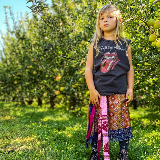 Kids Skirt – Recycled Sari - view 2