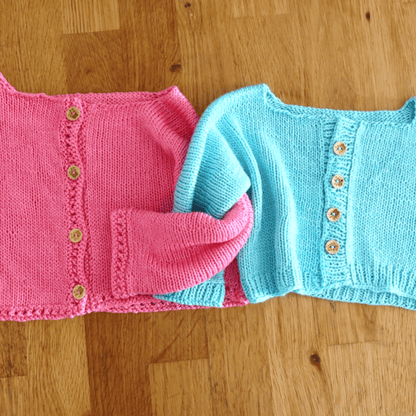 Cotton Candy Baby Cardigan Knitting Kit - view 3