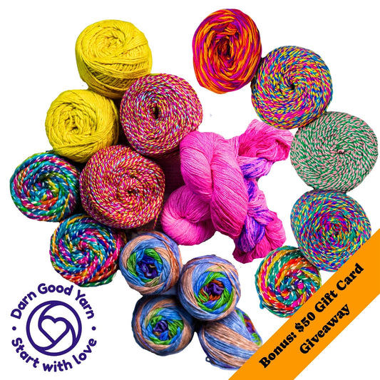 Fun in the Sun Recycled Sari Silk Yarn Bundle