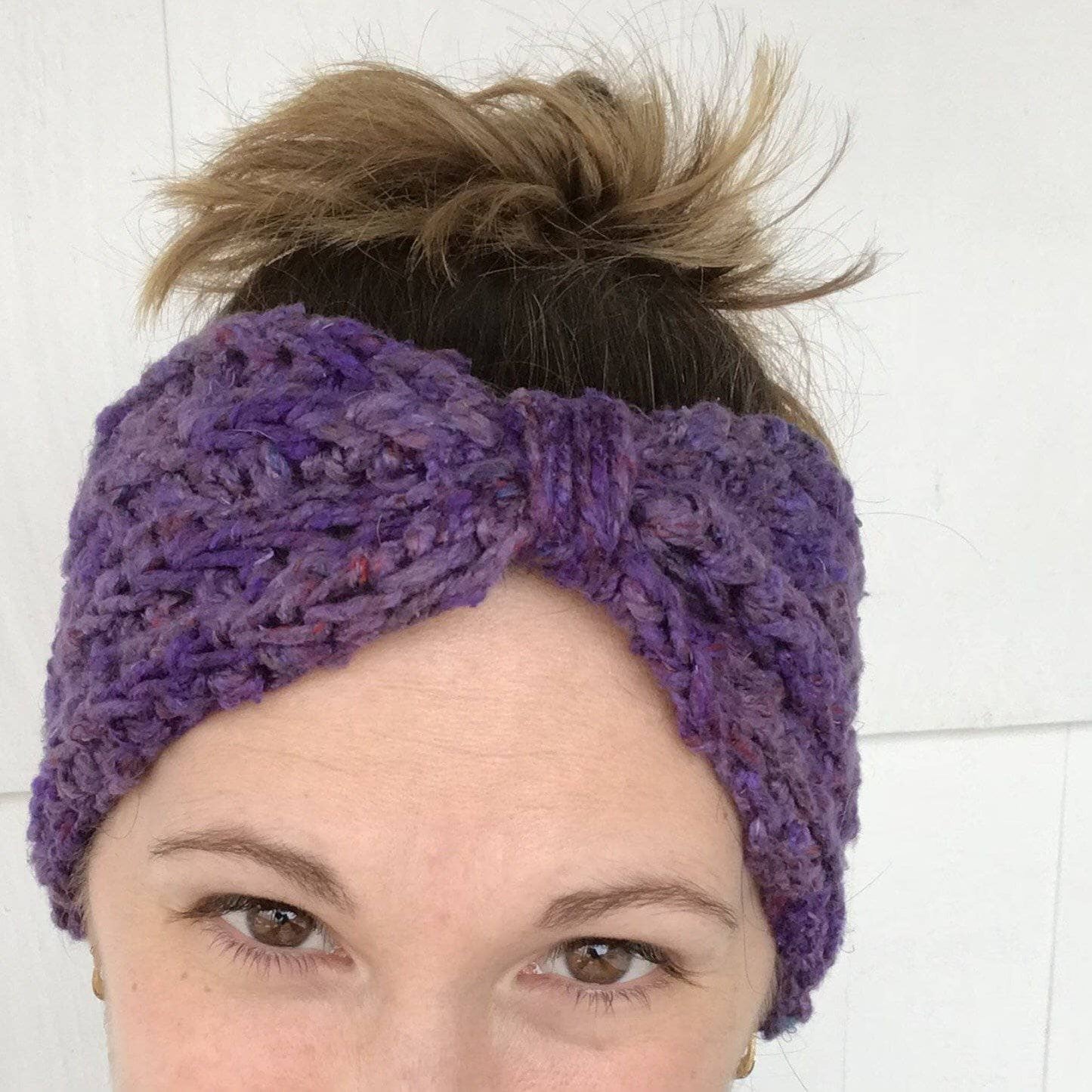 Bow Ear Warmer Crochet Kit - view 2