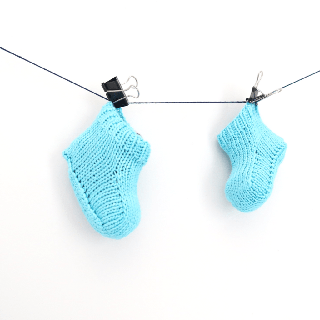 Cotton Candy Baby Booties Knitting Kit - view 3