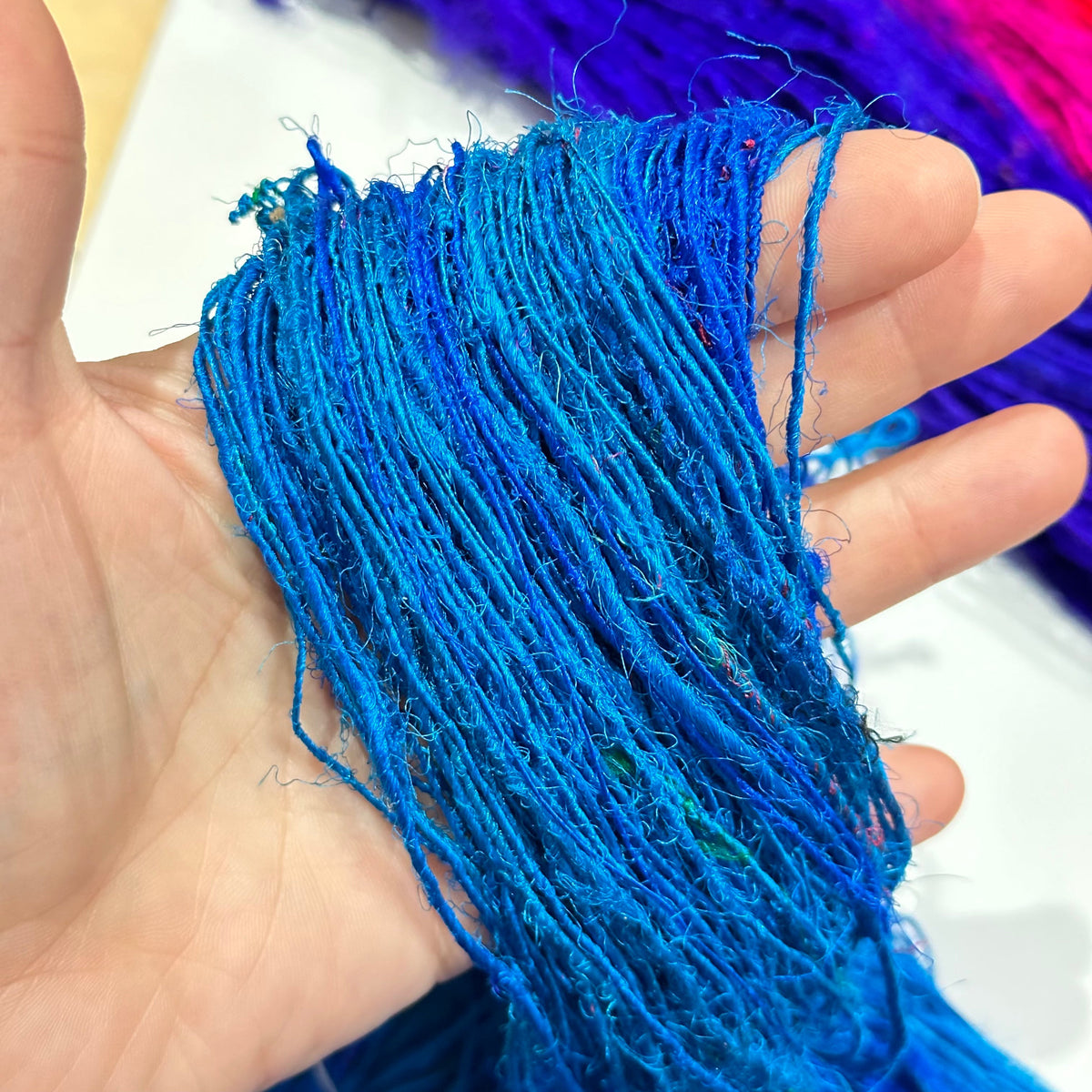 Recycled Silk Yarn "Lux Adventure" - view 18