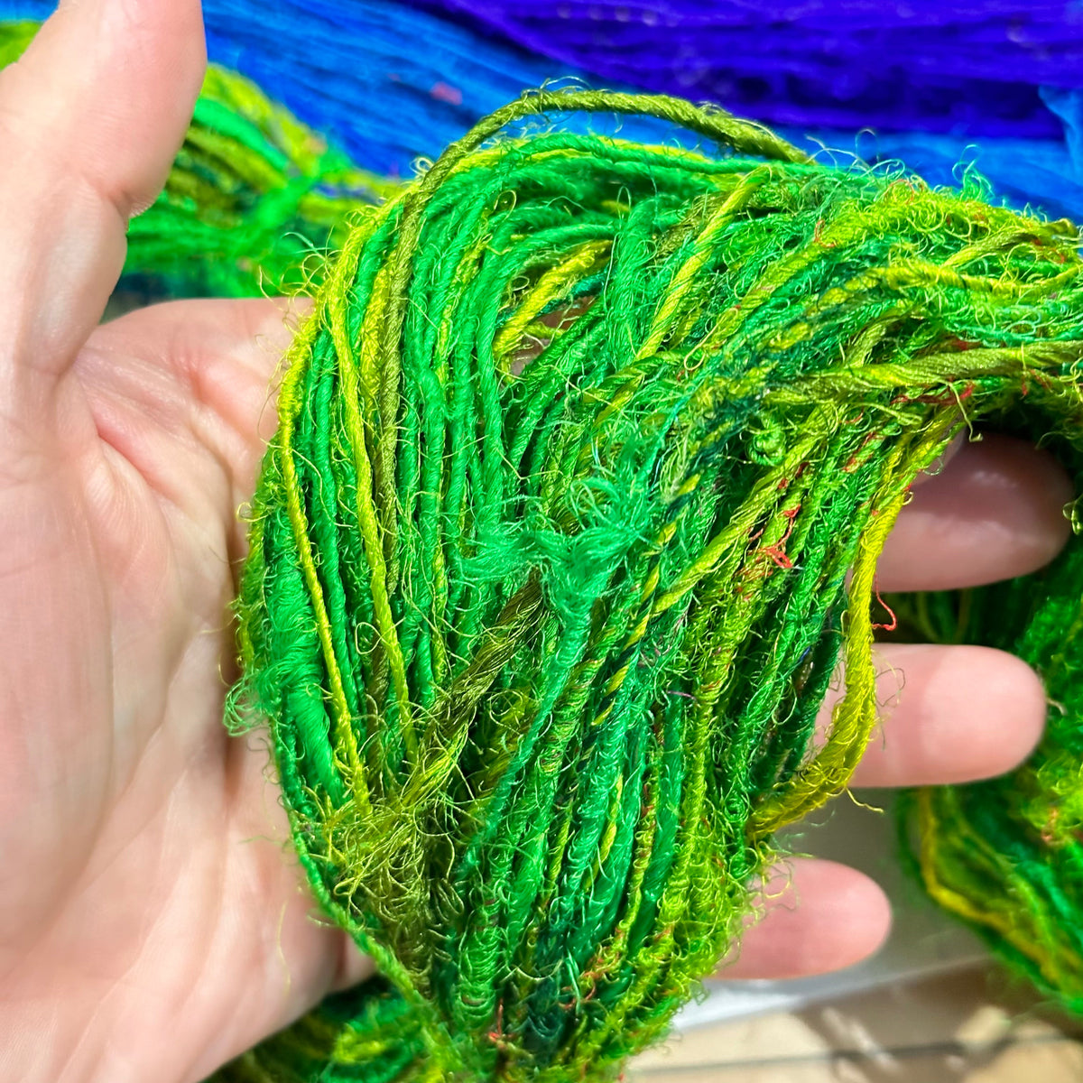 Recycled Silk Yarn "Lux Adventure" - view 2