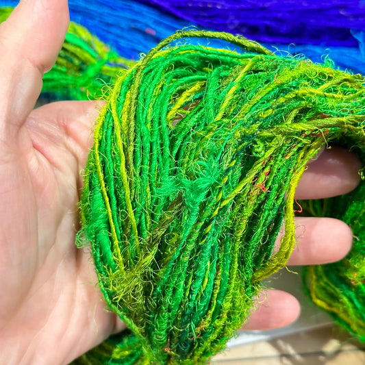 Recycled Silk Yarn "Lux Adventure" - view 2