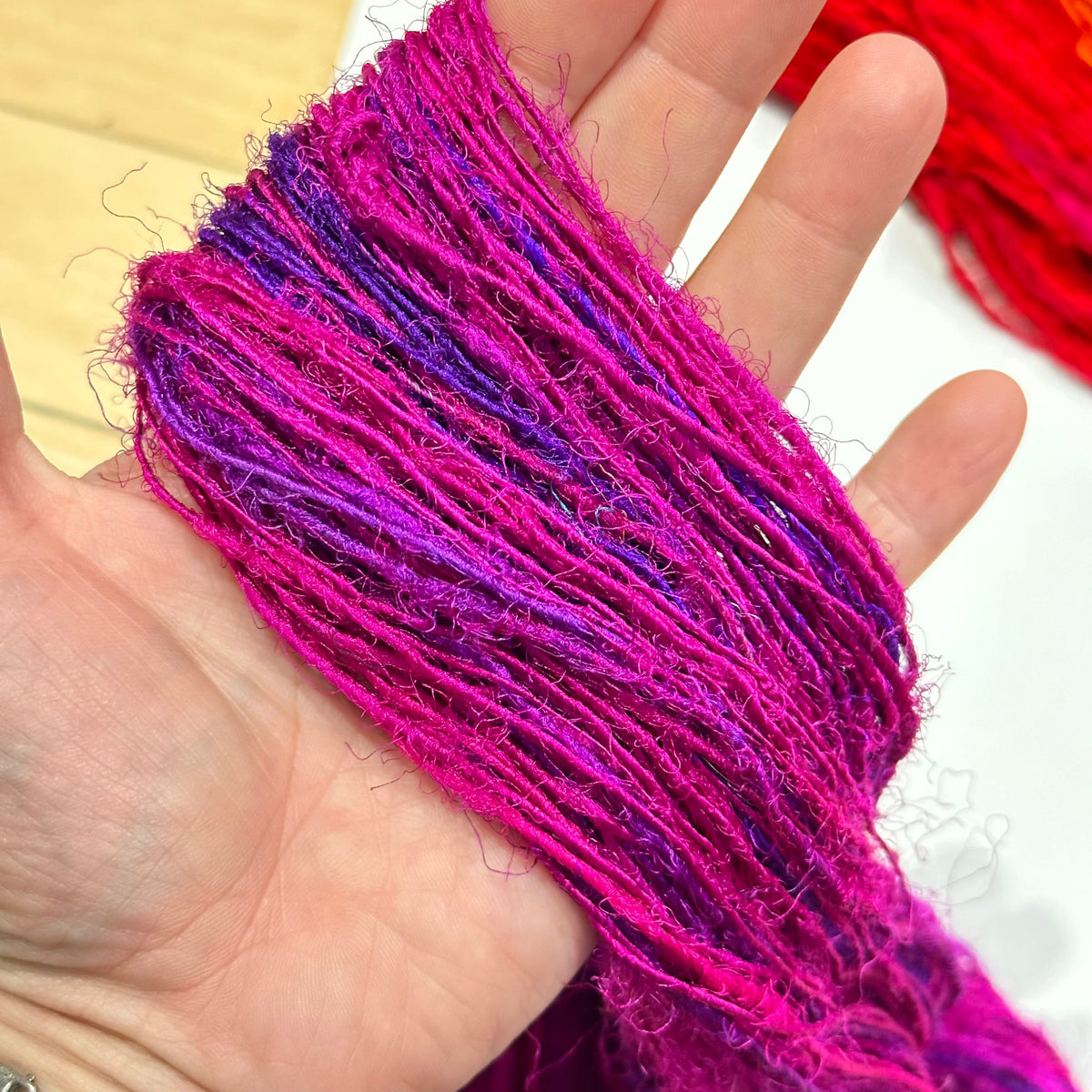 Recycled Silk Yarn "Lux Adventure" - view 16