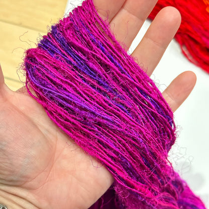 Recycled Silk Yarn "Lux Adventure" - view 16