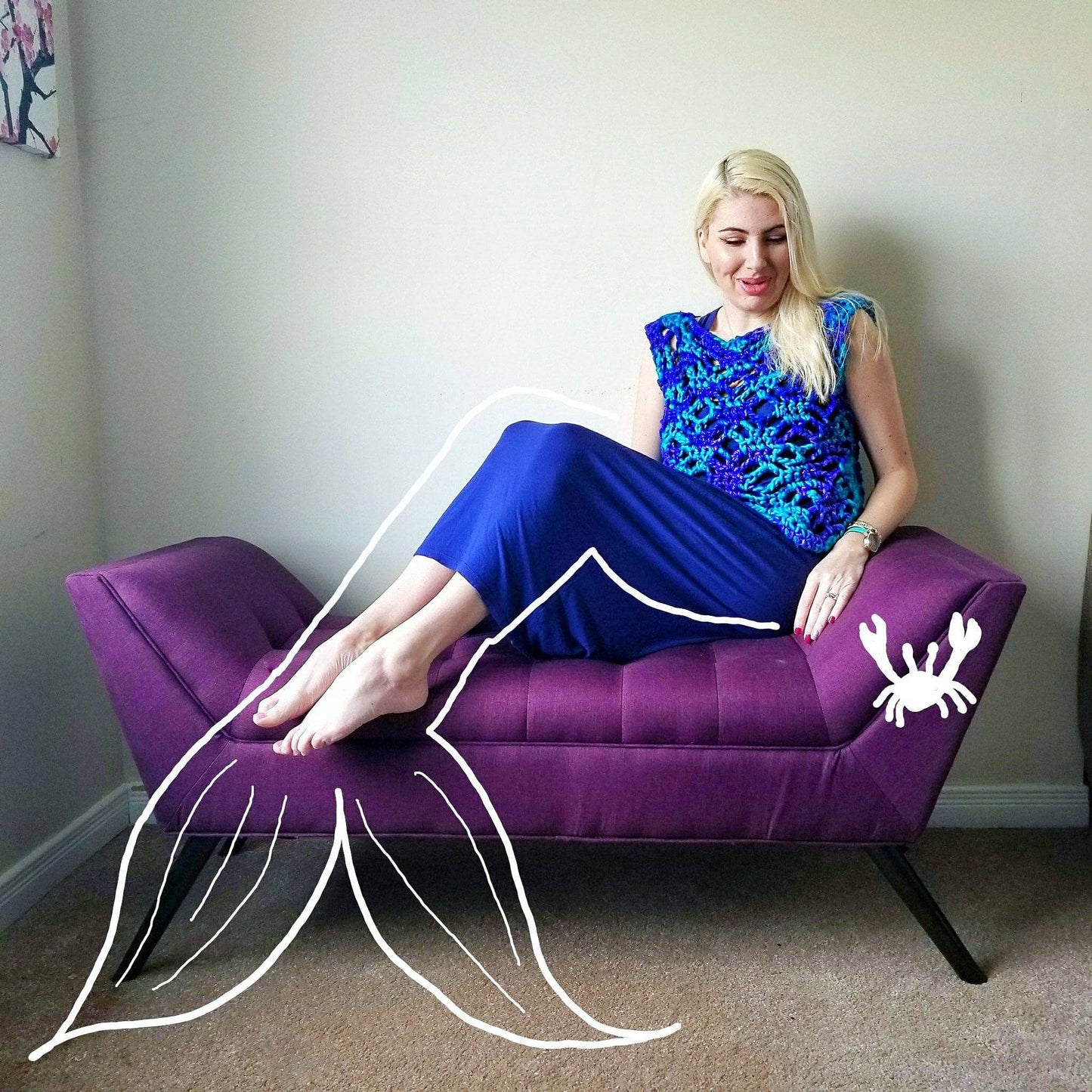 Mermaid Splash Crochet Summer Top Pattern - view 2
