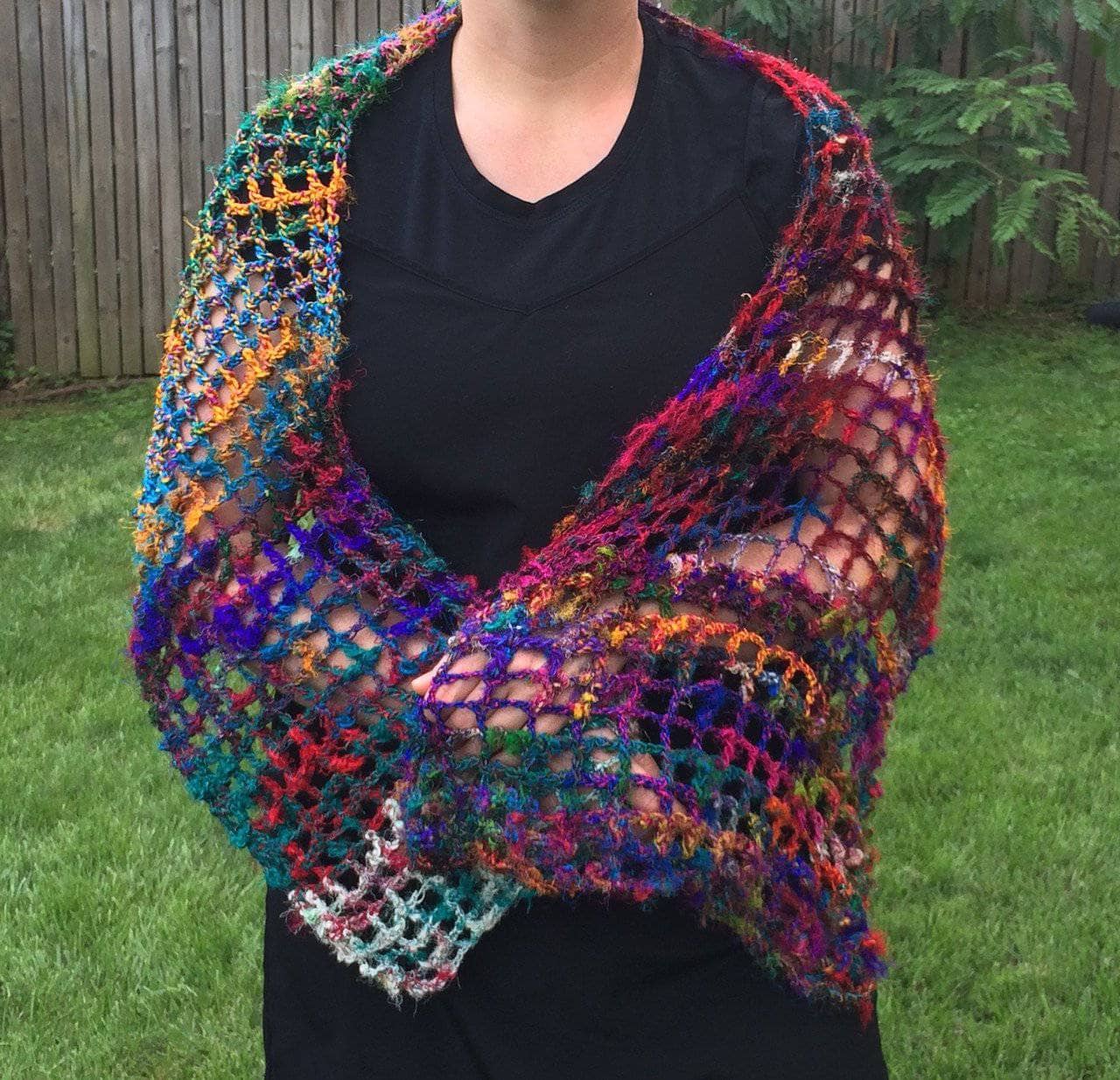 QuadraMesh Easy Crochet Shawl Kit - view 7