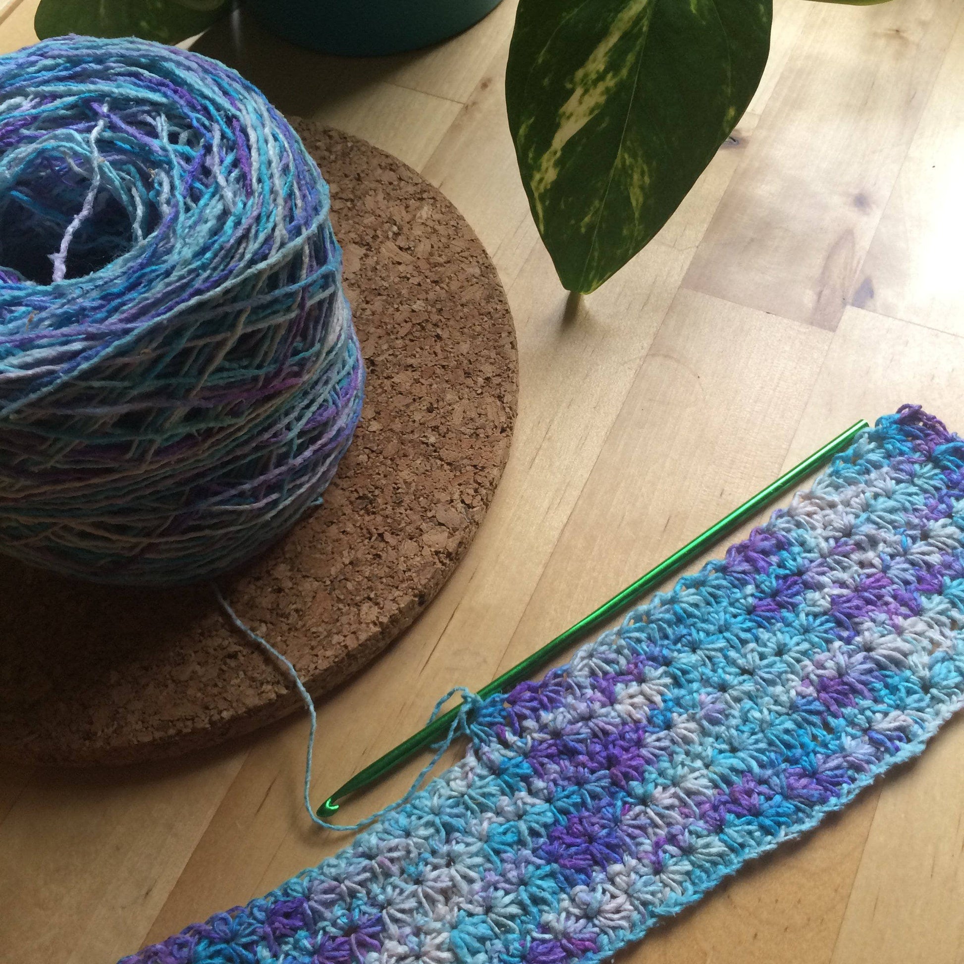 Floral Garden Placemat Knit & Crochet Pattern - view 2