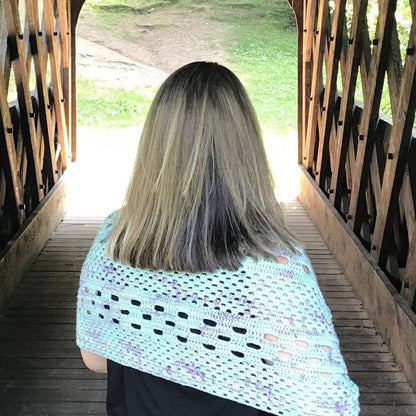 Streamside Merino Wool Shawl Crochet Kit