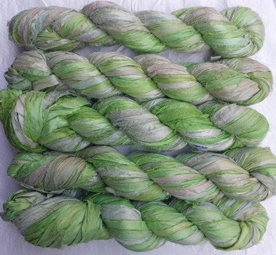 Artisan Recycled Sari Ribbon Yarn – Sari Treasures in Every Strand - view 65