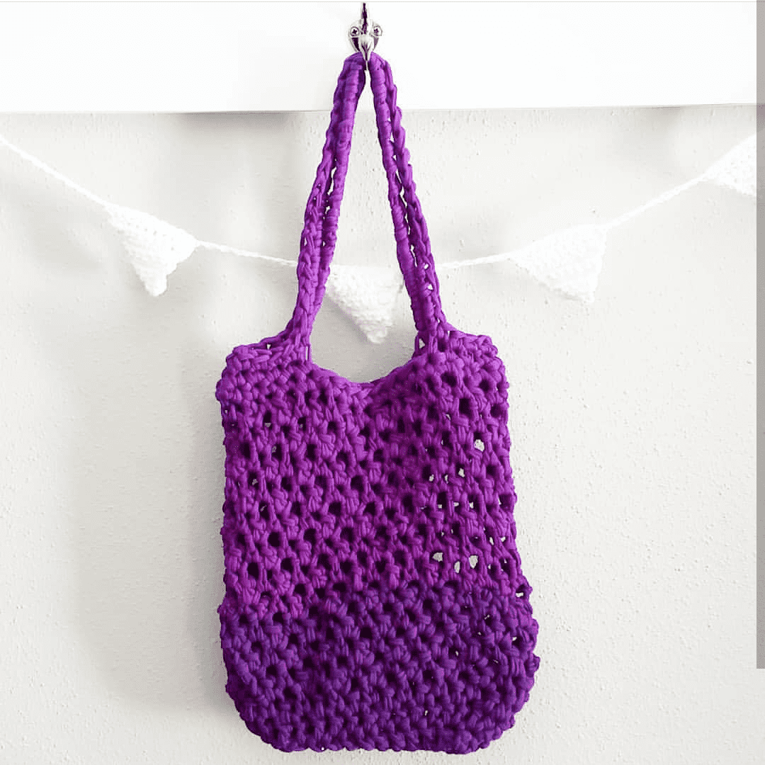 Violet Summer Tote Crochet Pattern - view 3